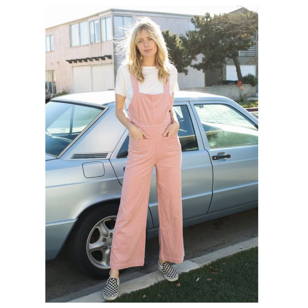 Rollas Soft Pink "Cord Admiral" Overalls